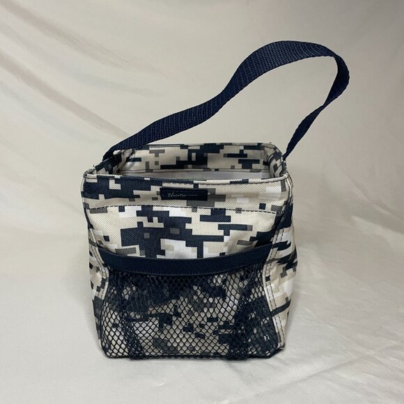 Thirty One Littles Carry All Caddy 6x6x6 Organizer Embroidered "M" Boys - Picture 2 of 4